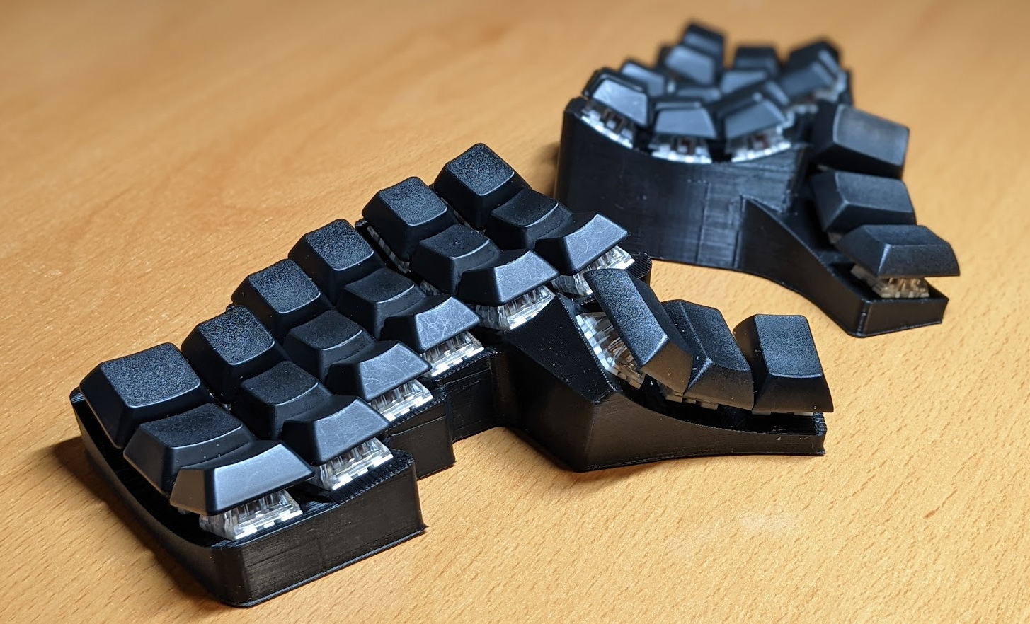 3d printed handwire keyboard